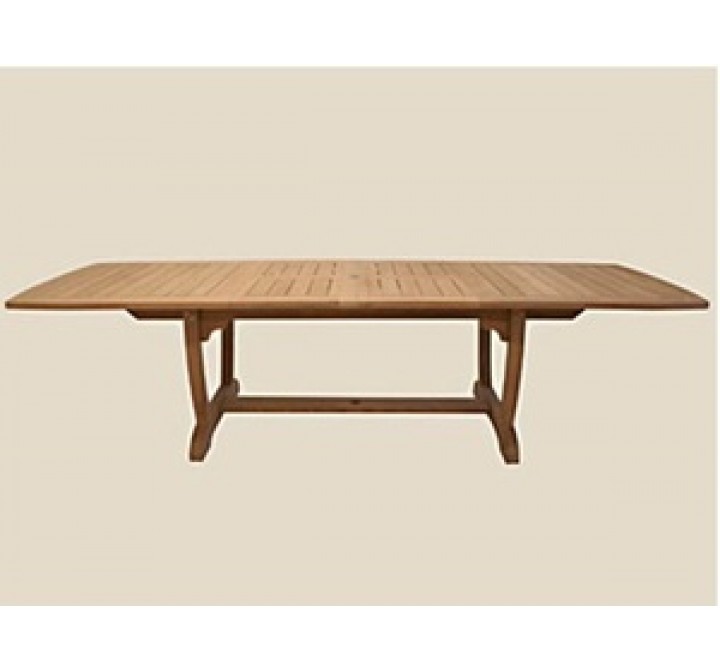 Royal Teak 84/102/120" Gala Expansion Table - Double Leaf