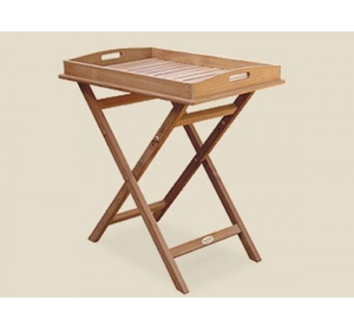 Royal Teak Tray on Stand