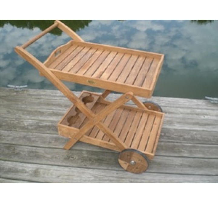 Royal Teak Tray Cart