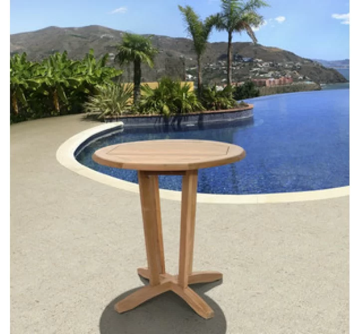 International Home Miami Amazonia Teak Nile Teak Round Table