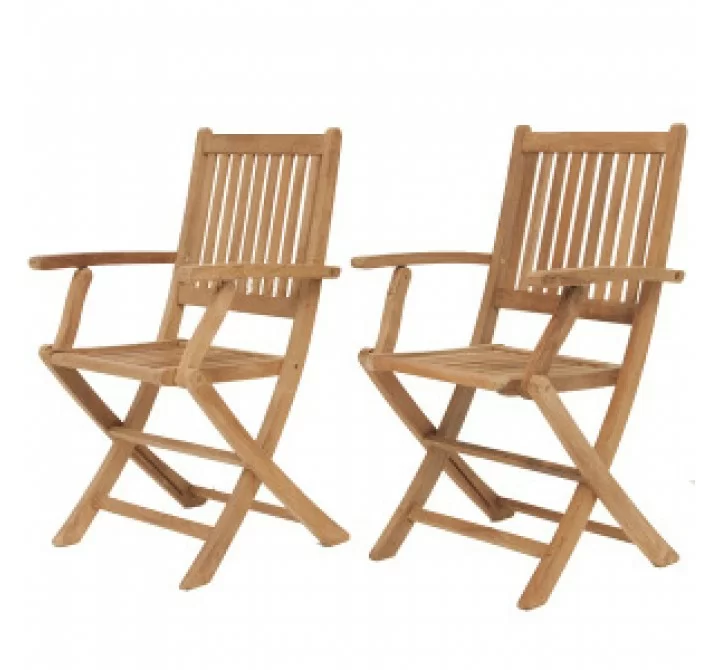 International Home Miami Amazonia Teak London Teak Folding Armchair
