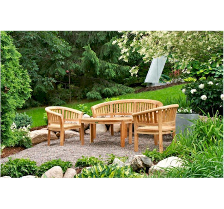 Anderson Teak Curve 4-Piece Conversation Set-1