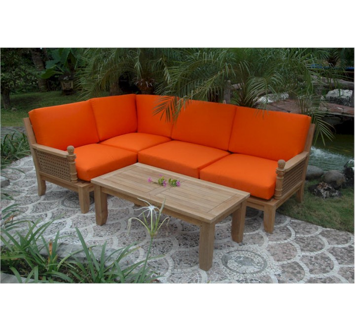 Anderson Teak Luxe 5-Piece Modular Set 1