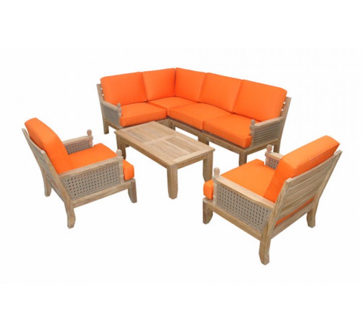 Anderson Teak Luxe 7-Piece Modular Set