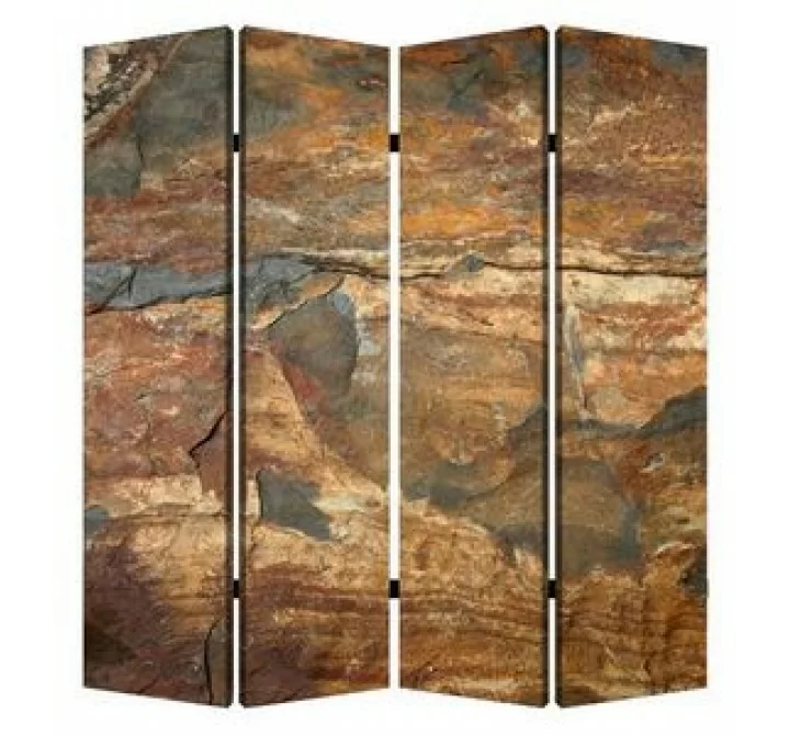 Screen Gems Dark Brown Slate Screen - 4 Panel