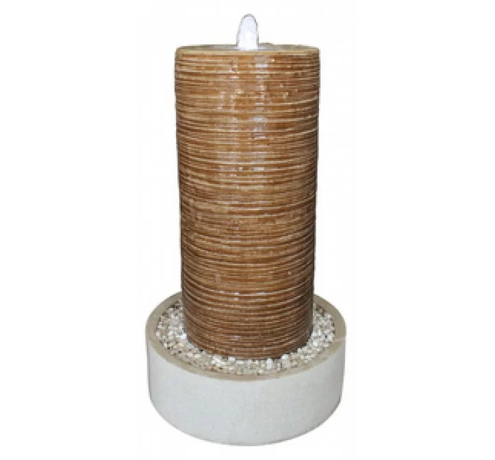 Screen Gems Ribbed Column with Round Base