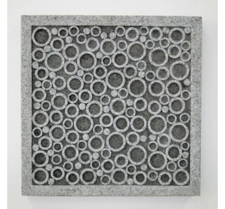 Screen Gems Sandstone Square Wall Decor With Bubbles - Set of 2