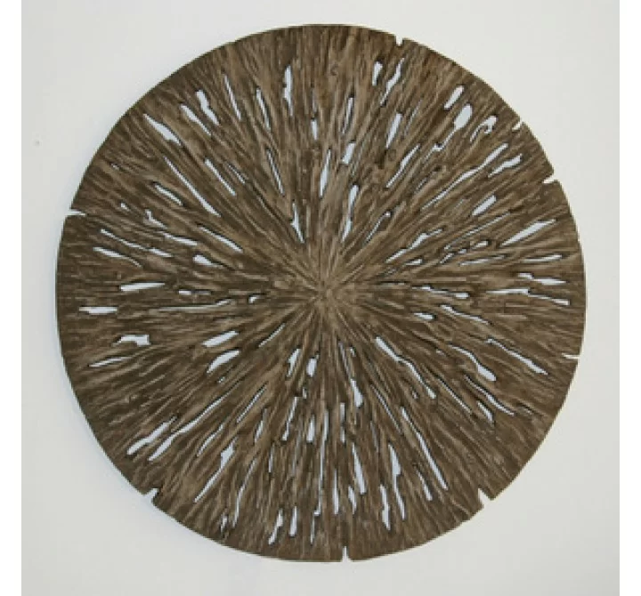 Screen Gems 14" Round Rotten Wood Wall Art - Set of 2