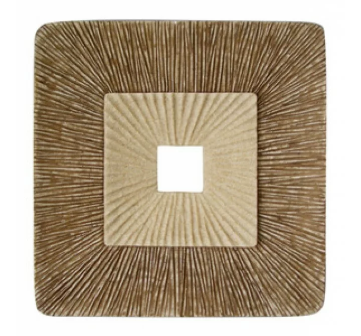 Screen Gems 26" Sandstone Square Design Wall Plaque - Set of 2