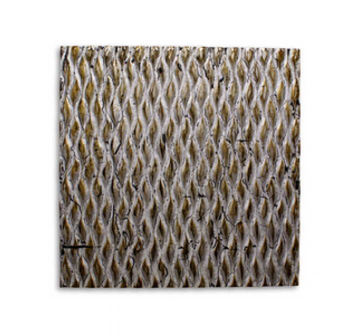 Screen Gems Metallic Ridge Silver Wall Art