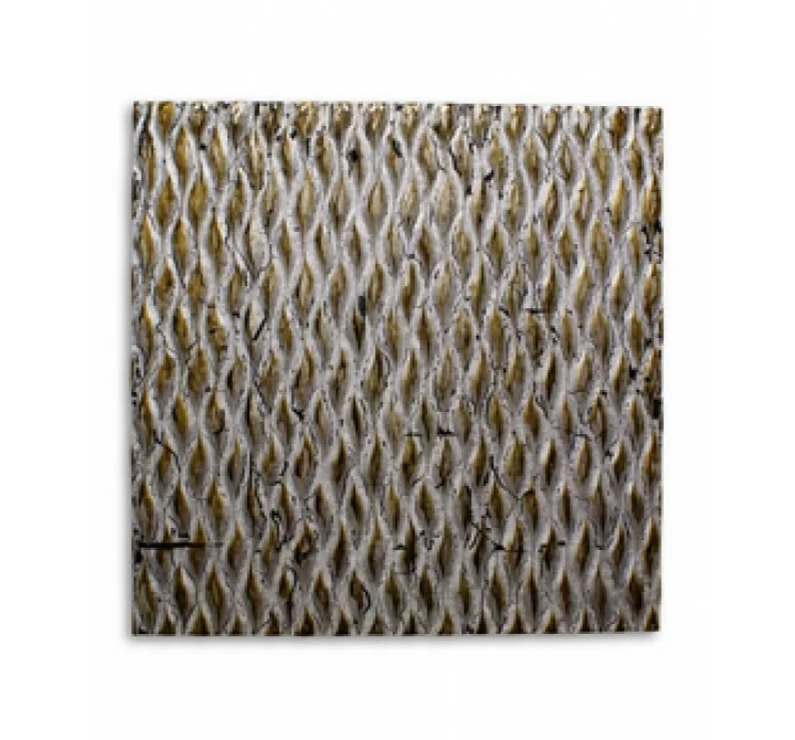 Screen Gems Metallic Ridge Silver Wall Art