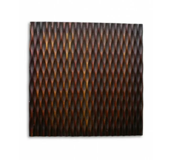 Screen Gems Metallic Ridge Brown Wall Art