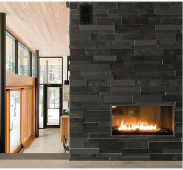 Woodbridge Fireplace - Fire Ribbon Direct Vent Vu Thru - 3FT and 4FT  WIth Mandatory Safety Screen 