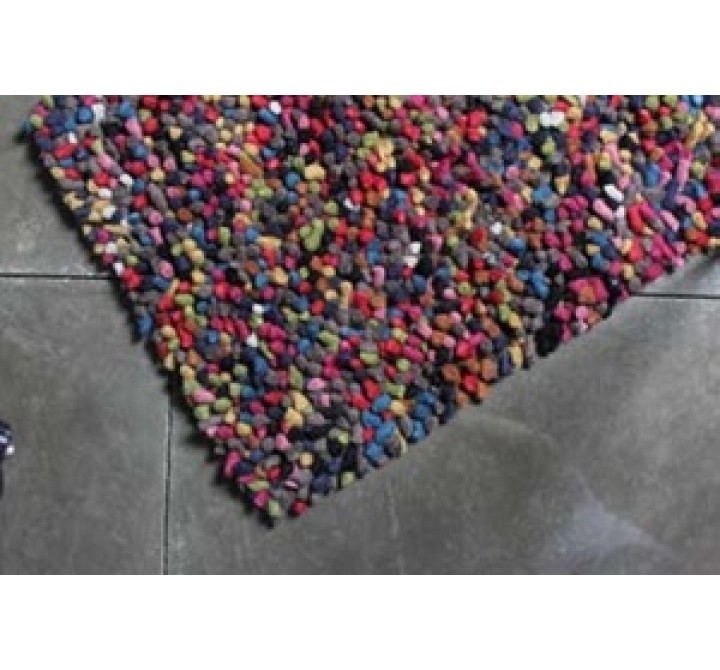 TrueModern Lil Wooly Rug- Multi Color