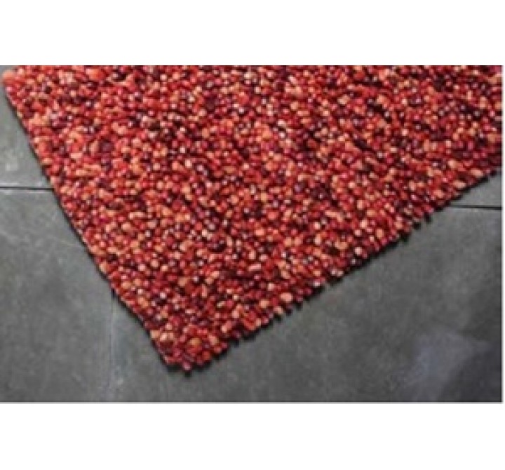TrueModern Lil Wooly Rug- Reds