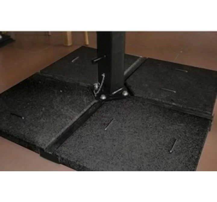 Royal Teak Set of 4 Gray Granite Umbrella Feet for Hanging Umbrella