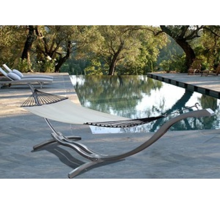 Vifah Modern Outdoor Steel Arc Hammock Stand
