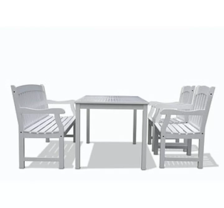 Vifah Modern Patio Bradley Rectangular Extension Table 