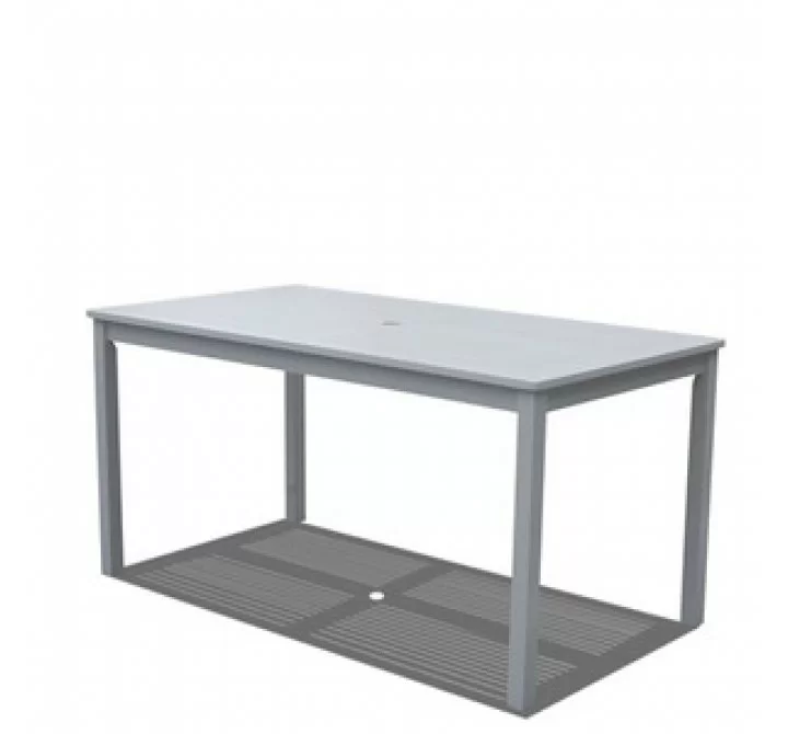 Vifah Modern Patio Bradley Outdoor Wood Rectangular Dining Table
