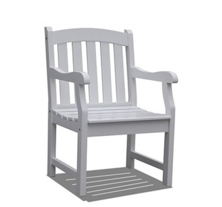 Vifah Modern Patio Bradley Outdoor Wood Armchair