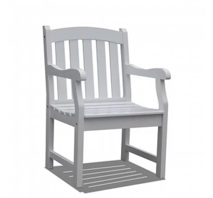 Vifah Modern Patio Bradley Outdoor Wood Armchair