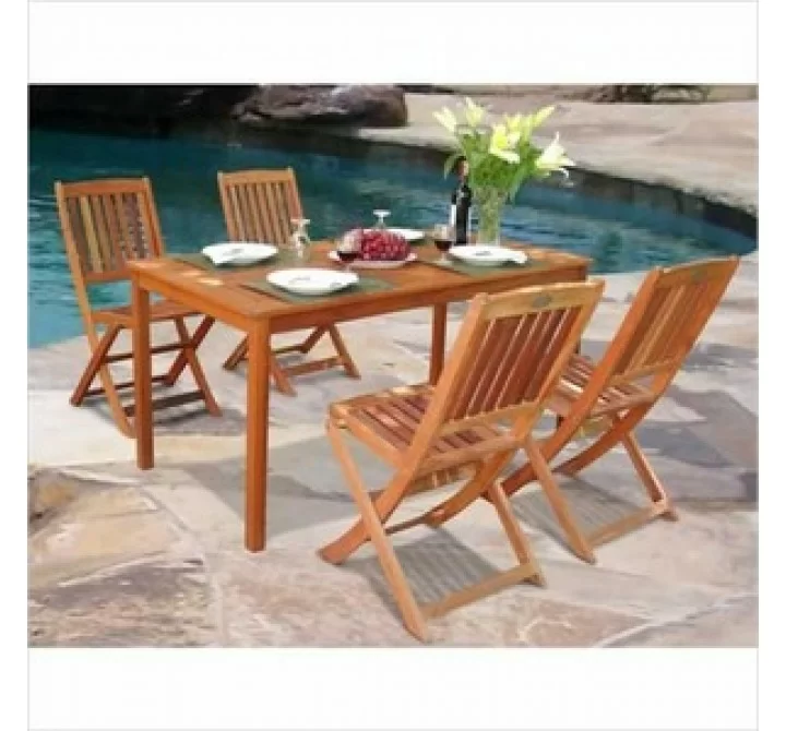 Vifah Modern Patio Balthazar Dining Set 3