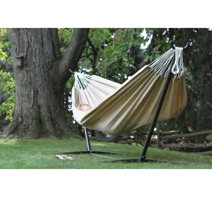 Vivere Brazilian Sunbrella Hammock - Double (Sand)