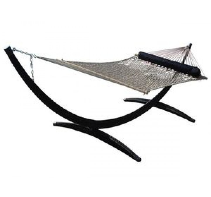 Vivere Polyester Rope Hammock - Double in White