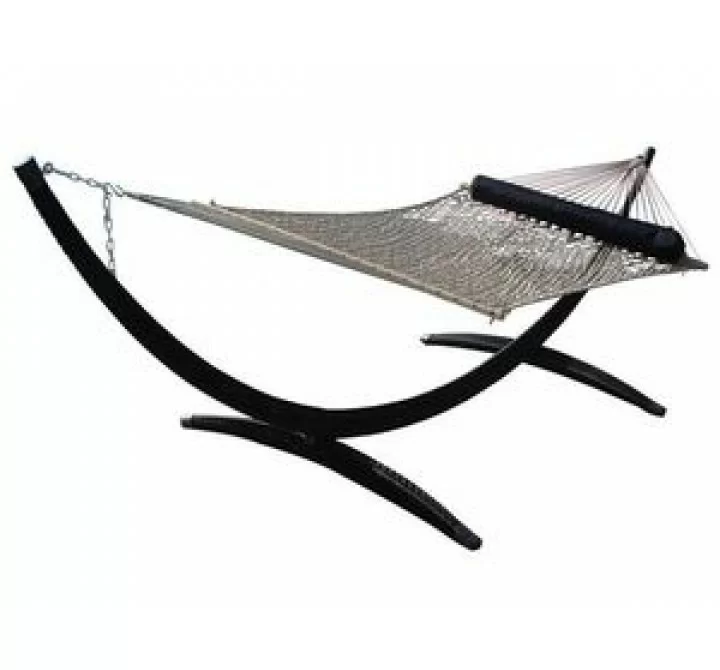 Vivere Polyester Rope Hammock - Double in White
