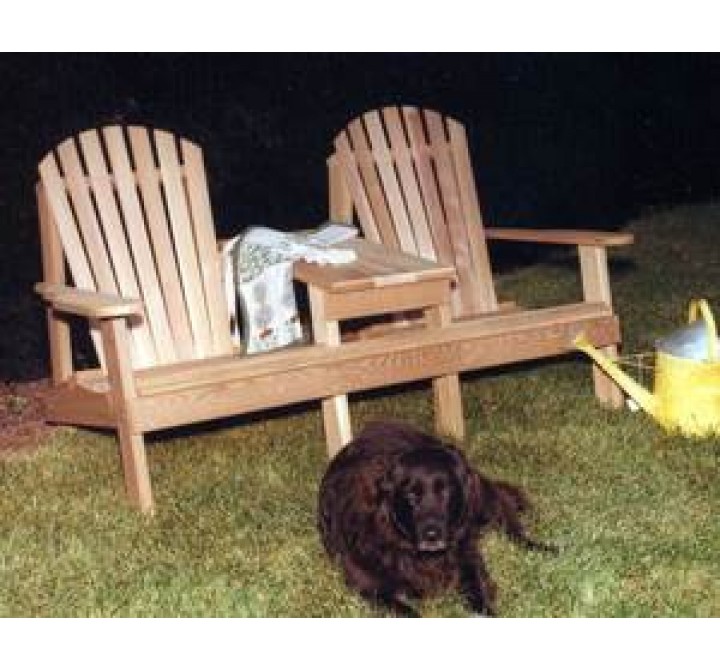 Cedar American Forest Adirondack Settee