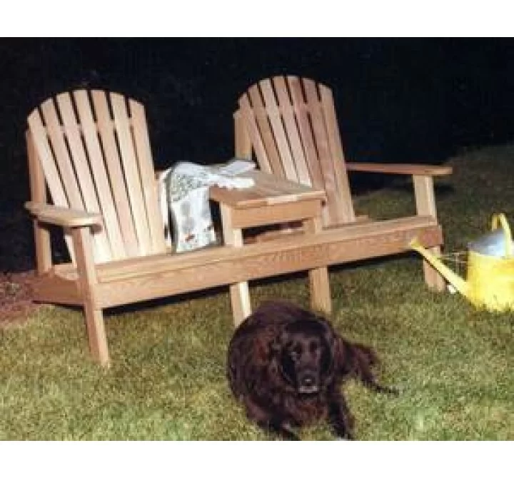 Cedar American Forest Adirondack Settee