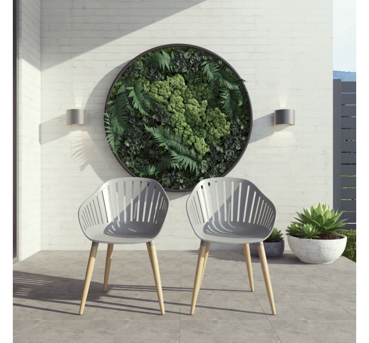 Amazonia 2-Piece Chairs Set | Teak Finish - Lifestyle