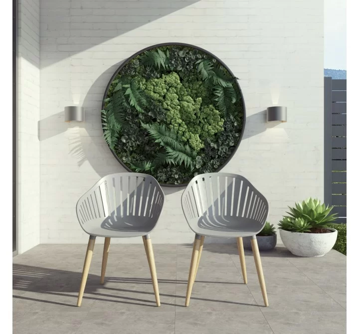 Amazonia 2-Piece Chairs Set | Teak Finish - Lifestyle