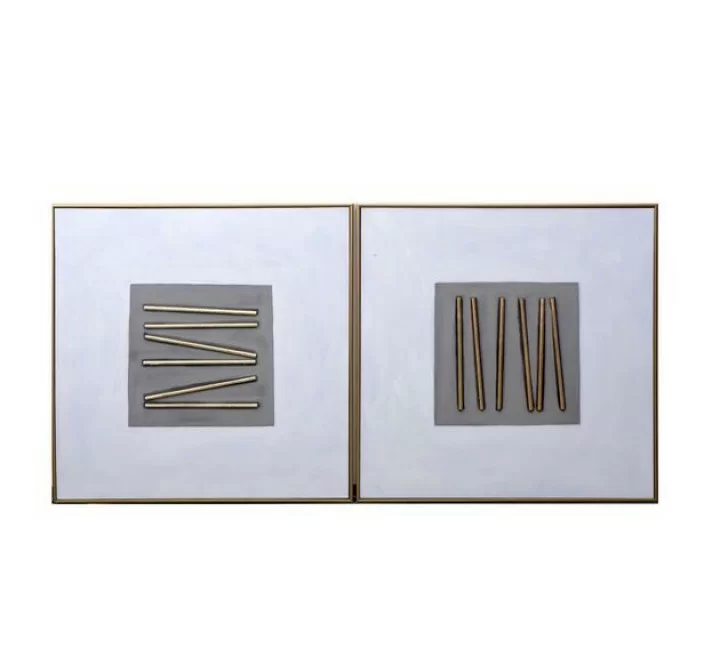 Sunpan Pick Up Sticks (set of 2) - 48" x 48" - Gold Floater Frame