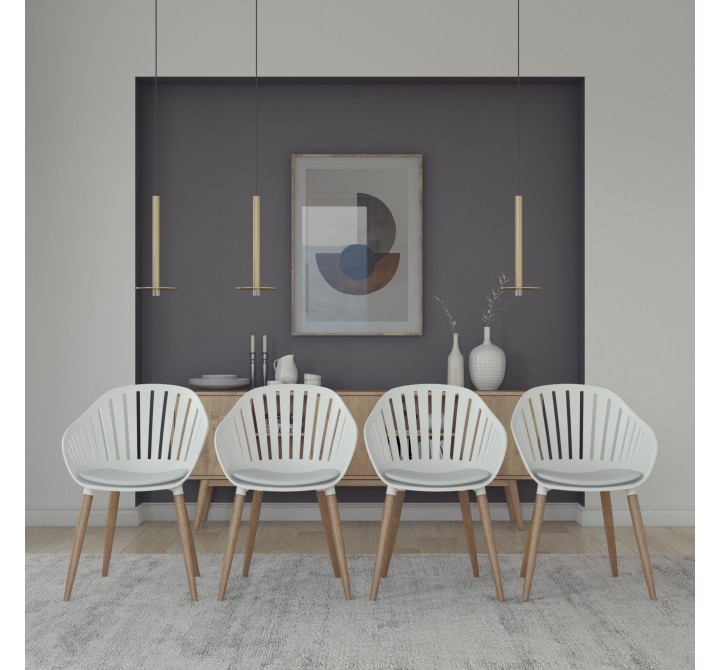 International Home Miami Amazonia 4-Piece Chairs Set - Lifestyle