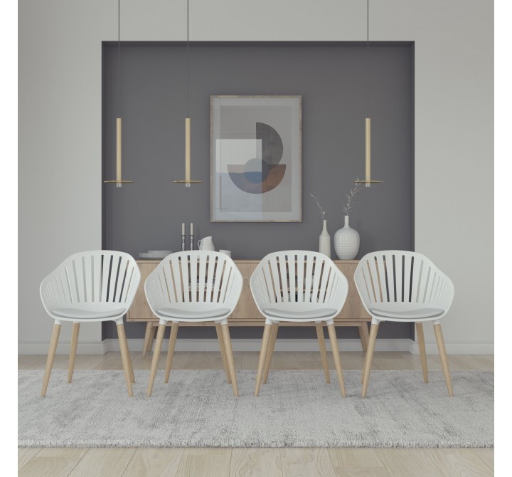 International Home Miami Amazonia 4-Piece Chairs Set - Lifestyle