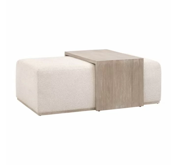 Essentials  for Living Dovetail Upholstered Coffee Table - Front Angle