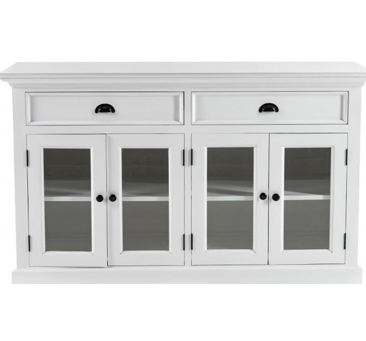 Nova Solo Classic Buffet with Glass Doors, Front Angle
