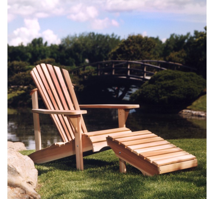 Adirondack Chair & Ottoman - Lifestyle
