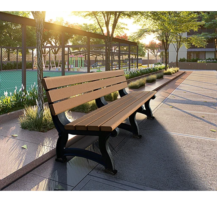 Polly Products Aspen Backed Bench