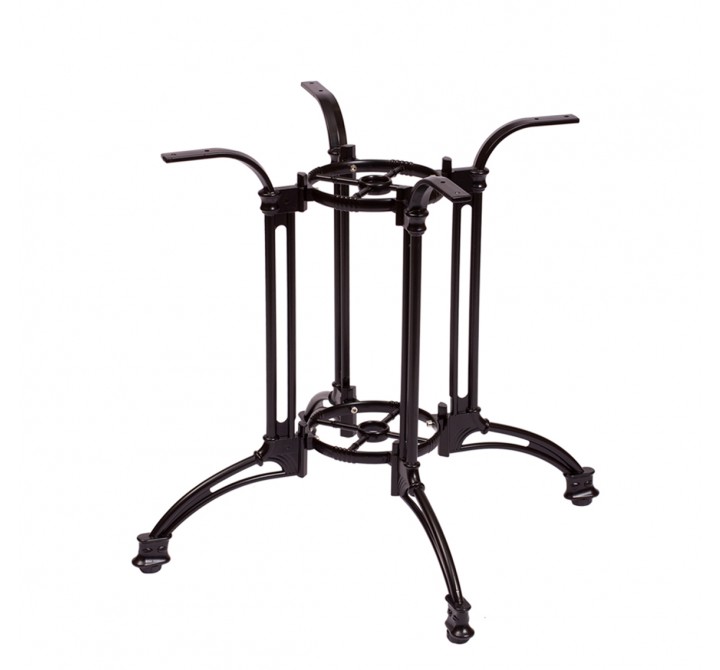 Boca Aluminum Table Base Black Powder Coat 