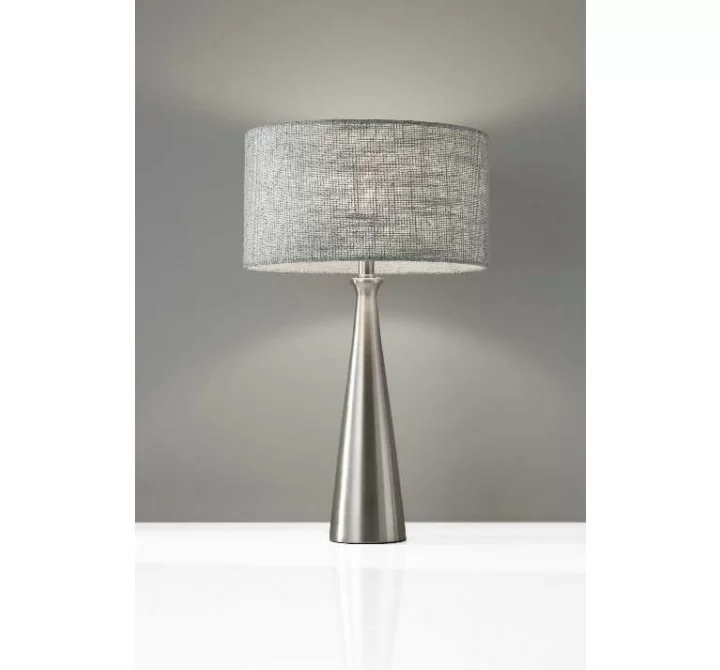 Linda Table Lamp - Brushed Steel
