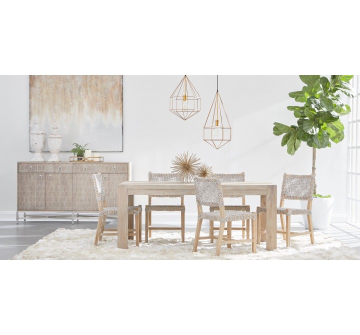 Essentials For Living Adler Extension Dining Table, Natural Grey - Lifestyle