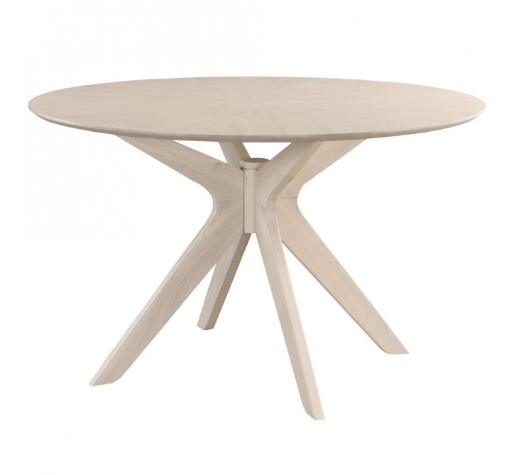 Aeon Brockton Round Dining Table WhiteWash