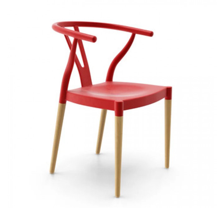 Aeon Wexler Dining Chair Red- Set of 2