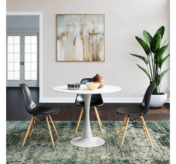 Aeon Cameron 36" Round Dining Table White