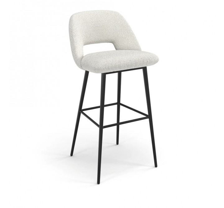 Aeon Reed Boucle Bar Stool White Boucle- Set of 2