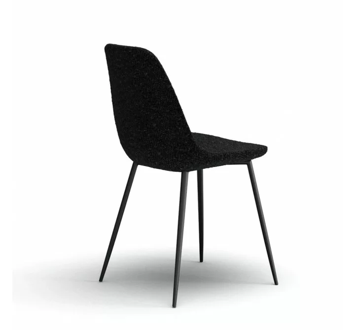 Aeon Maxine Boucle Dining Chair - Set of 2 Black