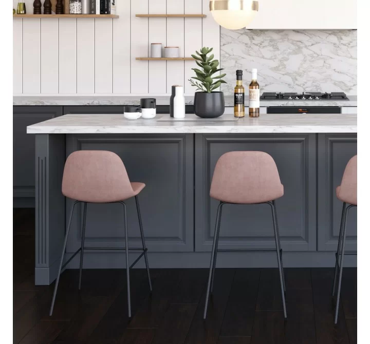 Aeon Maxine Boucle Counter Stool - Set of 2