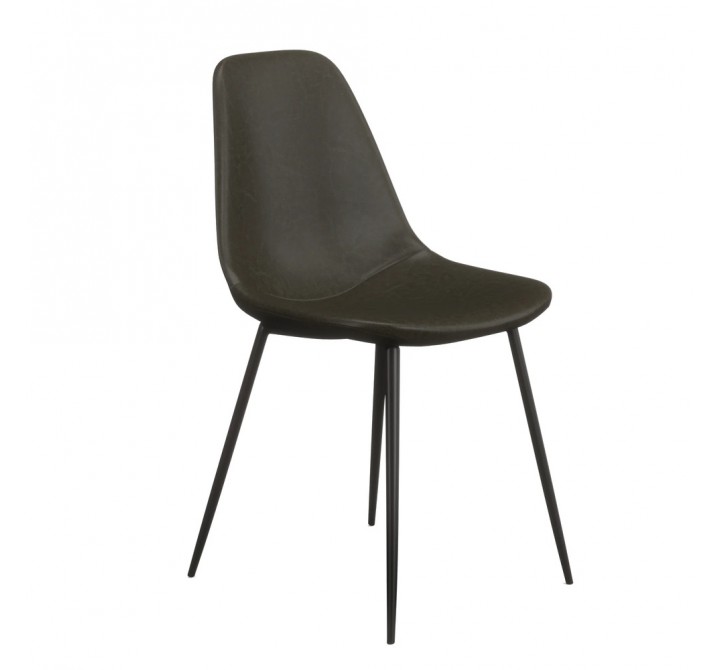 Aeon Maxine Dining Chair Midnight Vegan Leather - Set of 2 (